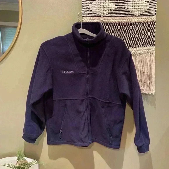 COLUMBIA NAVY BLUE VINTAGE JACKET - Picture 1 of 3